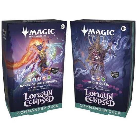 (PRE-ORDER JAN 2026) Magic The Gathering Lorwyn Eclipsed Commander Decks - Set of 2 Decks