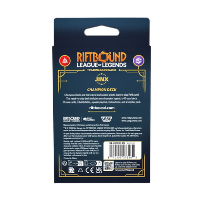 [PREORDER] Riftbound: League of Legends TCG - Origins Champion Deck [Jinx]